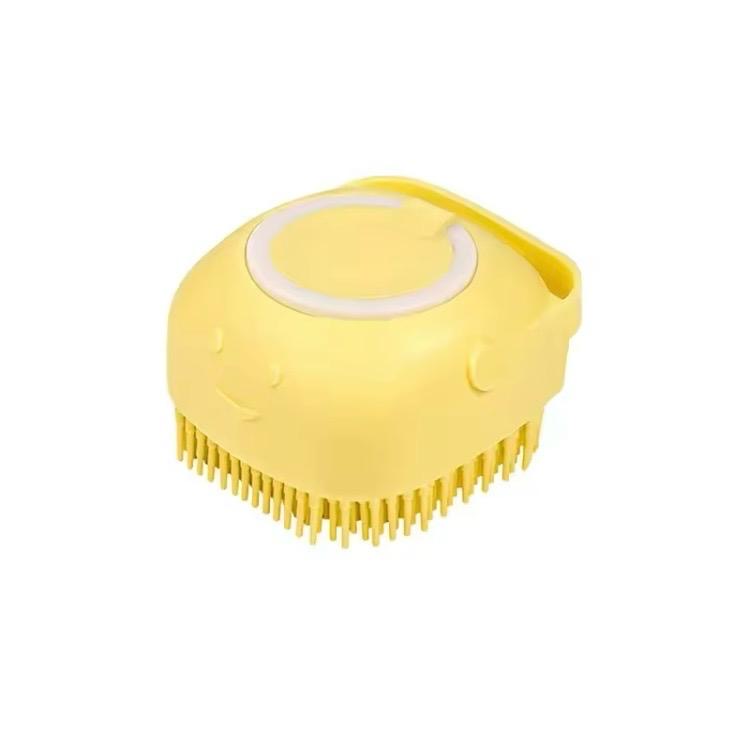 Brosse de bain 2-en-1 avec distributeur de shampoing – Silicone souple