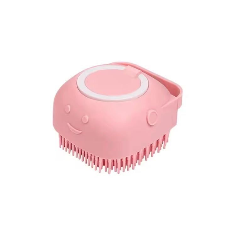Brosse de bain 2-en-1 avec distributeur de shampoing – Silicone souple